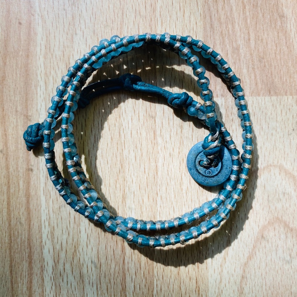 Olive/Green Gemstone Wrap Bracelet